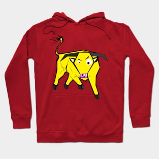 Yellow bull Hoodie